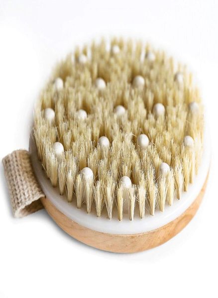 

dry skin body brush exfoliating wooden sideburns round bath brush back scrubber back brush massage body scrub skin bathing brushin6210130