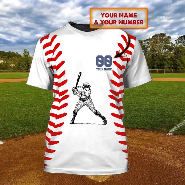 

men s t shirts t shirt funny 3d baseball printed for men outdoor sports hip hop harajuku oversized fashion customizable tee 230629, White;black