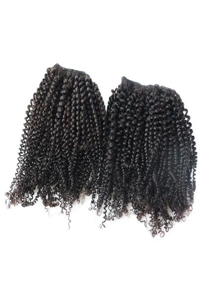 

kinky curly human hair bundles aligned weave brazilian glamorous hair extension whole virgin hair bundles8176845, Black;brown