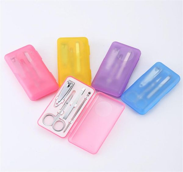

4pcsset nails clipper kit manicure set clippers trimmers pedicure scissor random color nail tools sets kits manicure tool wxy0216966649