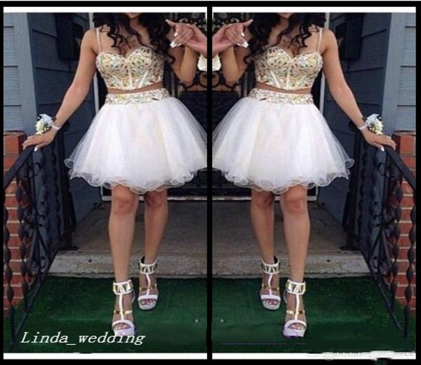 

2019 two piece prom dress a line 2 piece crystal beaded short evening party gown homecoming dress plus size vestidos de festa9887477, Black