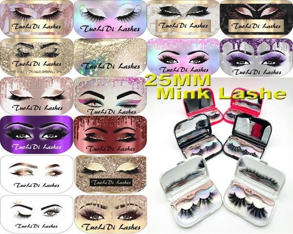 

2020 new false eyelashes 3d mink eyelashes 25mm natural long mink lashes high volume fluffy eyelash makeup tool6244728