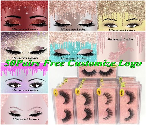 

new faux 3d mink eyelashes 3d false eyelash soft natural thick long fake eyelash extension eye lashes makeup cusomize logo5725018