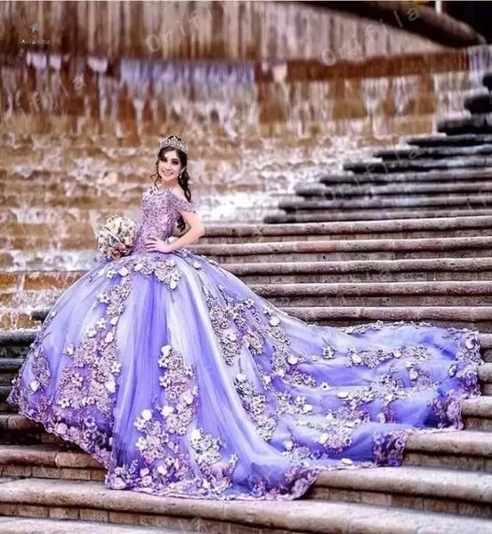 

2023 lilac lavender off shoulder beads quinceanera dresses ball gown sweet 16 year princess dresses for 15 years vestidos de 15 gw6191621, Blue;red