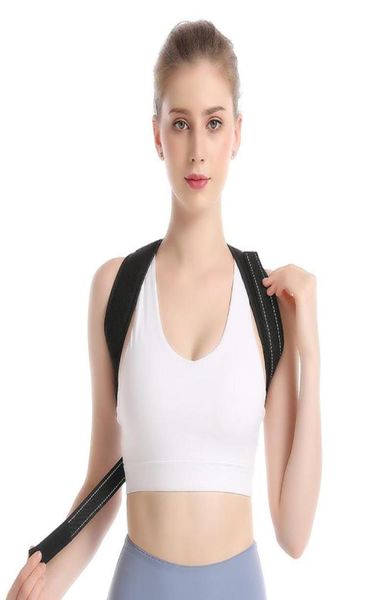 

back support sports posture corrector children belt corset orthopedic brace adjustable shoulder correct equipments8005022, Black;blue