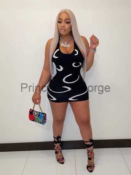 

party dresses haoyuan birthday dresses for women 2022 new summer clothes party night club outfits cute backless halter mini bodycon dress x0, White;black