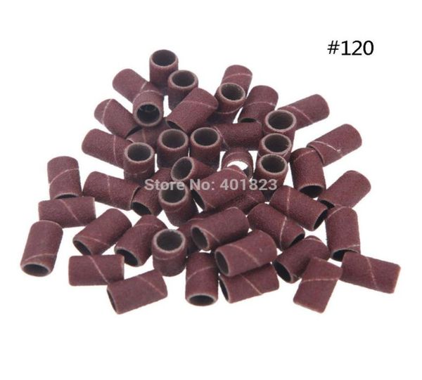 

1000pcspack nail art sanding bands for manicure pedicure nail drill machine sandpaper grit 120 nail tools4272415