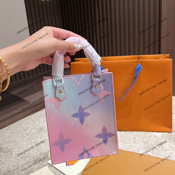 

23ss womens luxurys designers totes bag handbags drawstring bucket flowers shouder crossbody women handbag pouch purse gradient music score