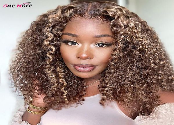 

short bob highlight wig human hair kinky curly bob lace front 13x4 ombre lace front human hair wigs 4x4 closure wig 1806357526, Black