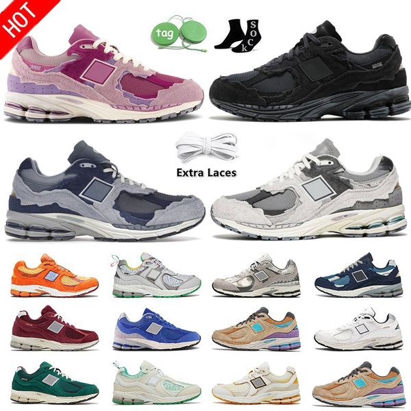 

new 2002r b2002r athletic mens women luxury running casual shoes black white protection pack pink rain cloud phantom sea salt sail designer