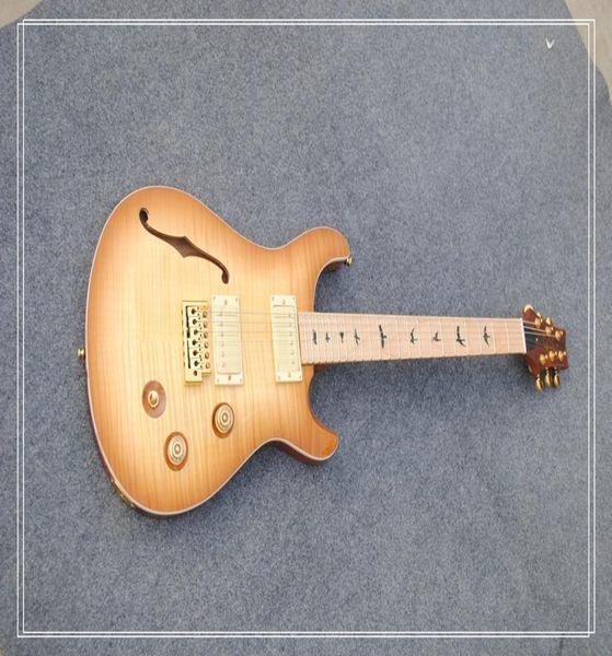 

new arrival custom shop electric guitar light brown semihollow body half hollow body 3373950