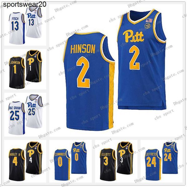 

2022 -23 college custom pittsburgh panthers pitt basketball s 2 femi odukale 11 jamarius burton 15 mouhamadou gueye 23 john hugley jersey, Black;red