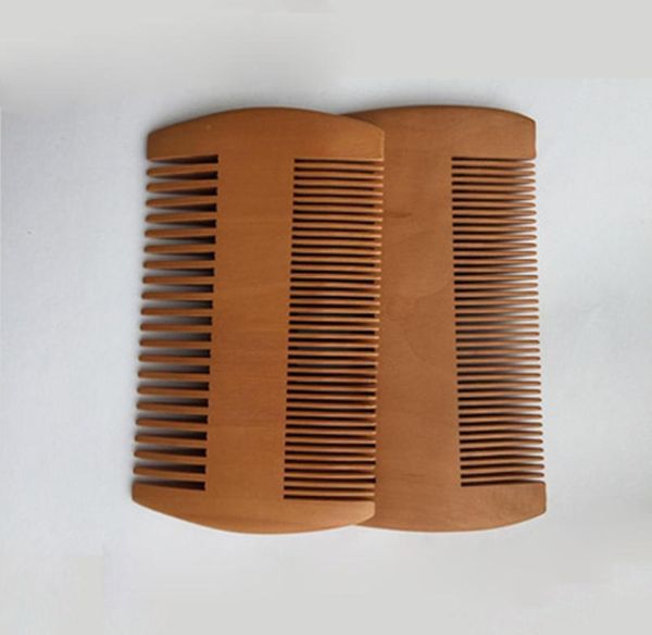 

pocket wooden beard comb double sides super narrow thick wood combs pente madeira lice pet hair tool4854649, Silver