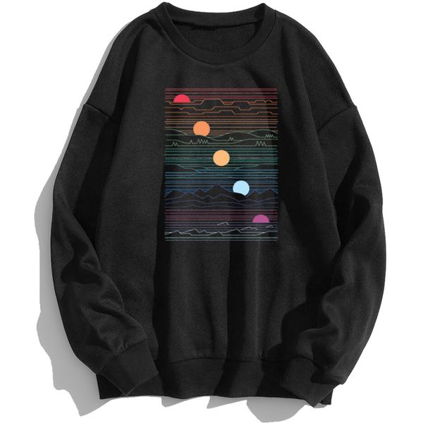

men's hoodies sweatshirts many lands under one sun sweatshirts men oversize hoodie hoodies streetwear sweatshirt trapstar crewneck spri, Black