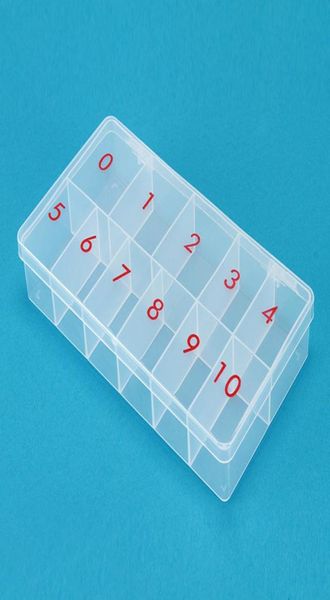 

2510pcs storage plastic empty box with number 010 case for nail art salon tool 540 pcs false tips6583061