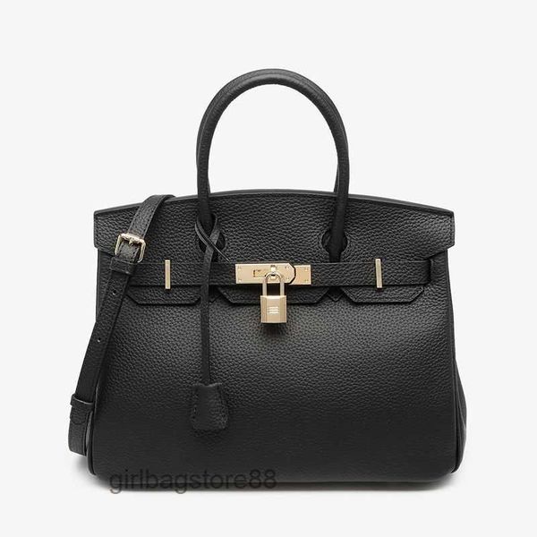 

high bag birkins tote handbag 2023 designer bags large layer lady leather capacity women's lychee pattern quality fashion shoulder wome