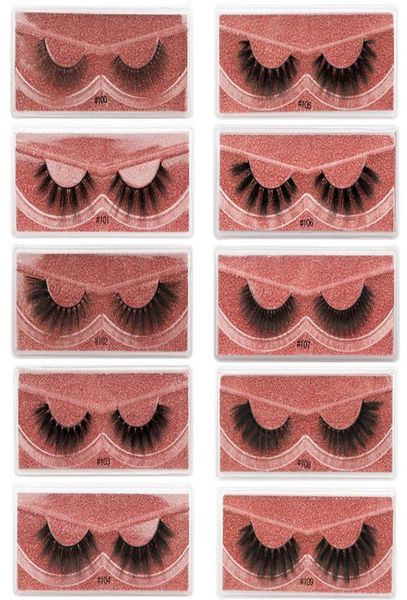 

new arrival 3d mink eyelashes thick real mink hair false lashes eye lash makeup extension fake eyelashes set 10 styles 1box1pairs6898740