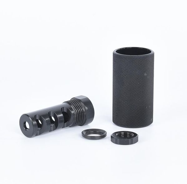 

223 muzzle brake 12x28 threads with outer sleeve and jam nut7561731