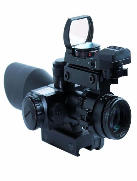 

2510x40 tactical rifle scope with red laser hd101 holographic dot sight8648905