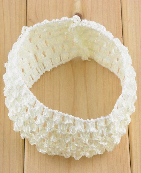 

korea children knitted elastic headbands baby crochet hair band 38 color 60 pl delivery 908 v29659249, Slivery;white