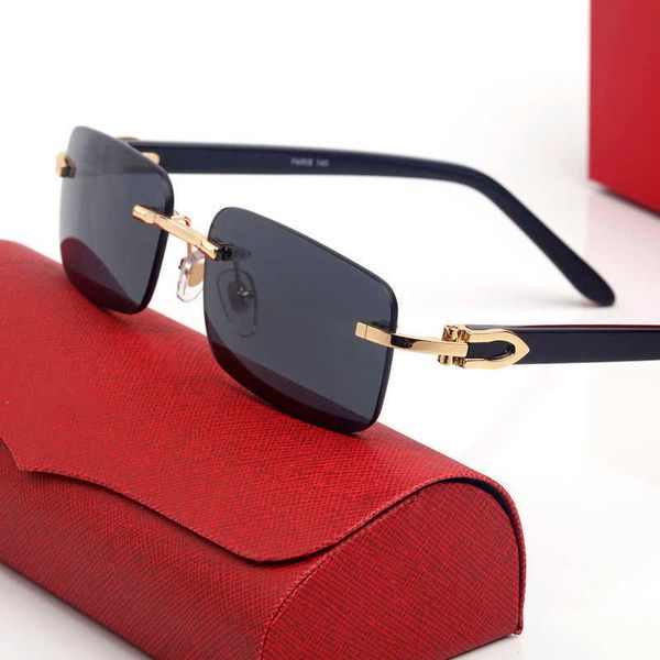 

carti glasses buffalo horn sunglasses mens women classic square leisure luxury rectangular gogglesmulticolor fashion frames sunglass wholesa, White;black