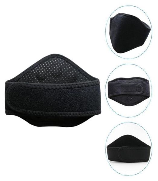 

back support magnetic self heating therapy pain relief neck wrap brace collar3506931, Black;blue