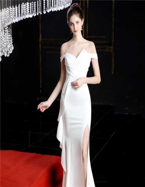 

16655 party dress039 evening dress longstyle of the car model for the annual meeting night club4892988, Black