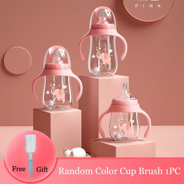 

baby bottle born nursing nipple bottle silicone pacifier milk water feeding bottles training 230628