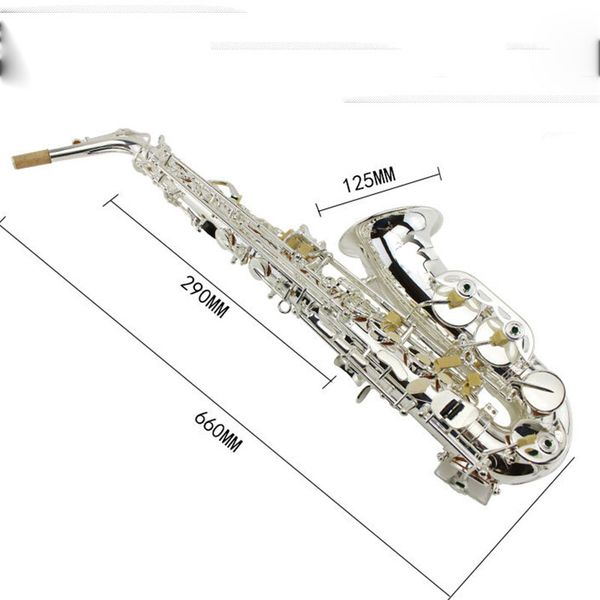 

silver-plated e-flat alto saxophone/wind instrument mas-103