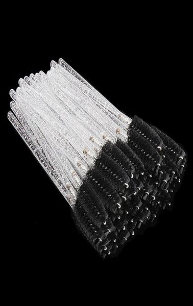 

makeup brushes white crystal glitter eyelash mascara wands mini colorful eye lashes spoolie brush eyebrow comb beauty tools4875510