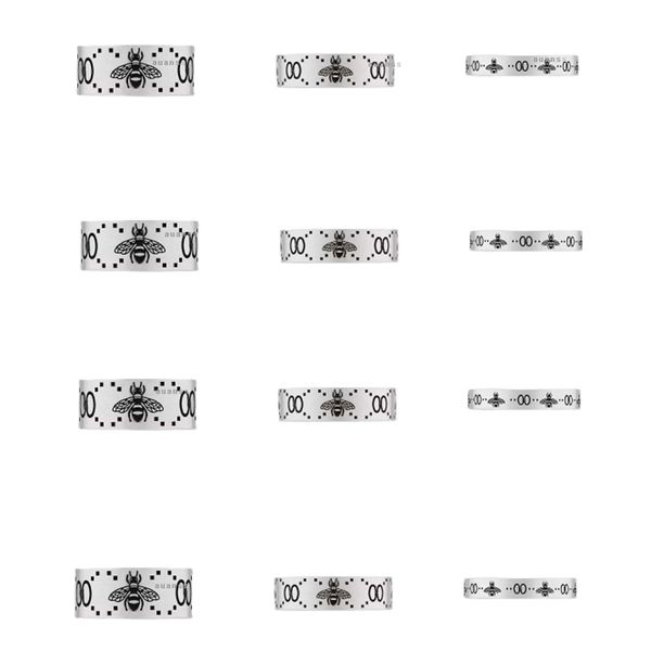 

fashion vintage luxury rings wedding ring for mens designer jewelry trendy engagement party silver retro bee designer ring
