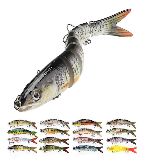 

14cm sinking wobblers fishing lures jointed crankbait swimbait 8 segment hard artificial bait for fish tackle lure9708445