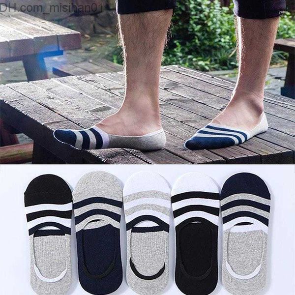 

men's socks men's socks 10pcs 5pair men boat man casual sock slippers fashion meias striped high-quality autumn spring invisible s, Black