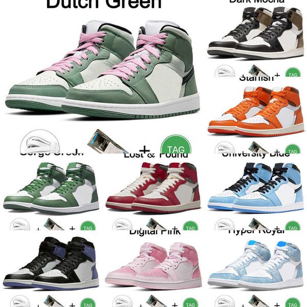 

1 basketball 2023 mens shoes jumpman womens university blue og high 1s unc hyper royal homage to home sport designer sneakers trainers size, White;red