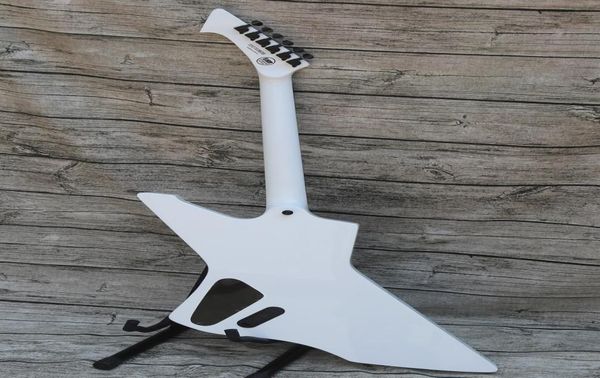 

ltd explorer snake byte james hetfield signature white electric guitar rosewood fretboard 9v battery box copy emg pickups black 9380671