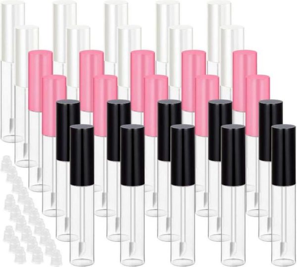 

20 pcs 10 ml lip gloss tube empty refillable lip bottle clear plastic gloss container reusable lipstick bottle4340654