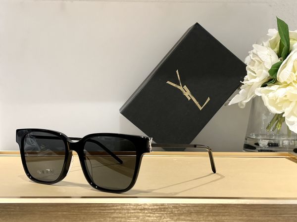 

same style sunglasses on the official website, logo y, male and female designers, sheet metal glasses, hip-hop, handsome sl sunglasses, White;black