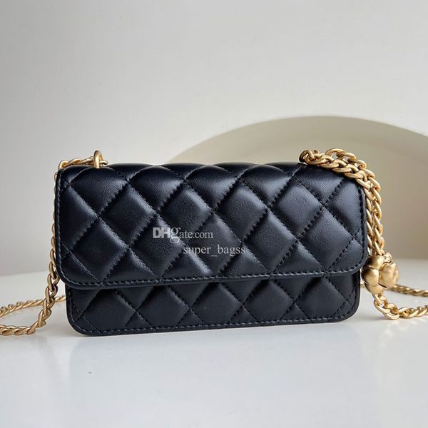 

delicate chain luxury box genuine flap 17cm bag shoulder leather designer handbag crossbody knockoff bag with yc072 bag