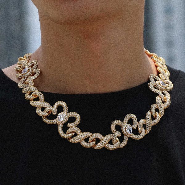 

jewelry maker luxury 16mm 18k gold plated brass aaaaa cz diamond iced out butterfly cuban link chain necklace, Silver