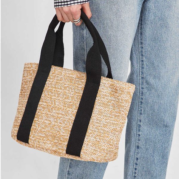 

summer new vegetable basket straw bag bohemian style beach bag holiday leisure bag