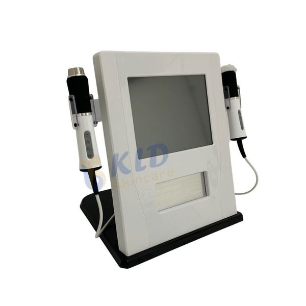 

rf ultrasound co2 bubble therapy peel facial double head peeling clean machine oxygen jet