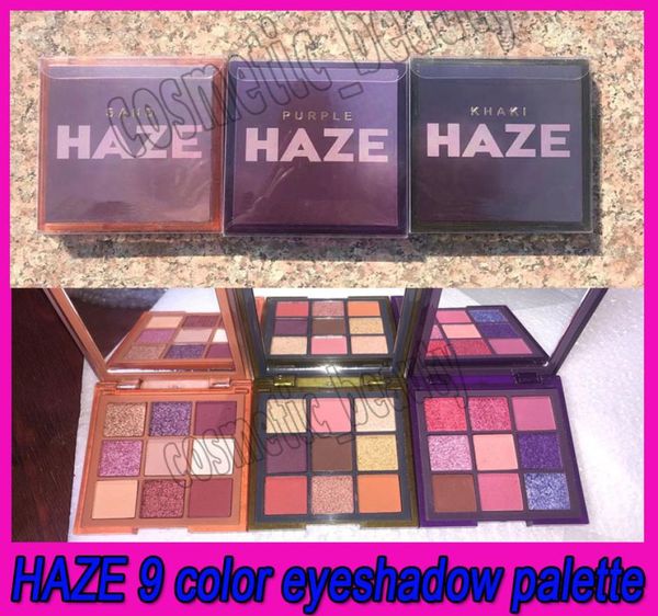 

new eye makeup haze 9 colors eyeshadow pressed palette purple sand khaki shimmer matte eye shadow 3 styles2153237