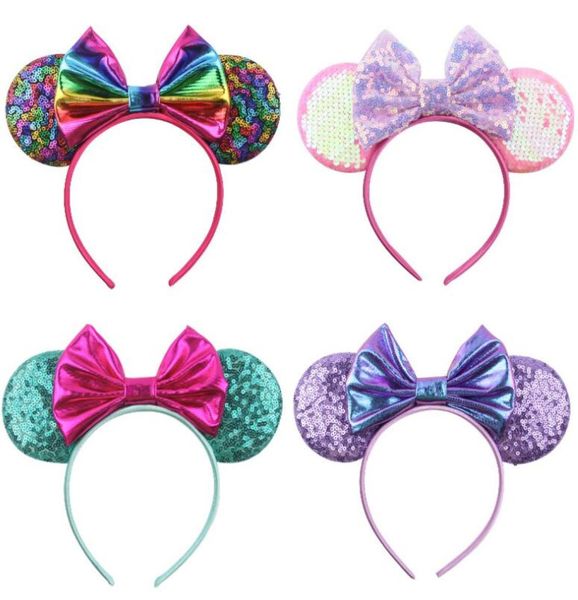 

christmas festival sequins mouse ear women girl headband party hairband handmade hair accessories9063516, Slivery;white