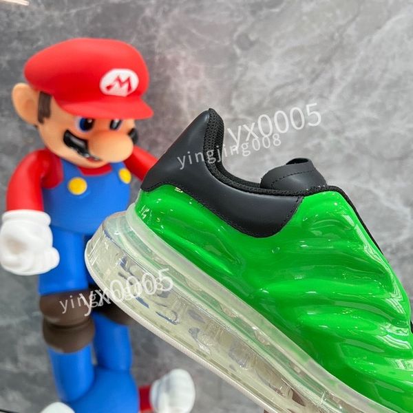 

new luxury designer brand shoes for men women fashion calf leather platform runner trainers sneakers lightweight xsd221137, Black