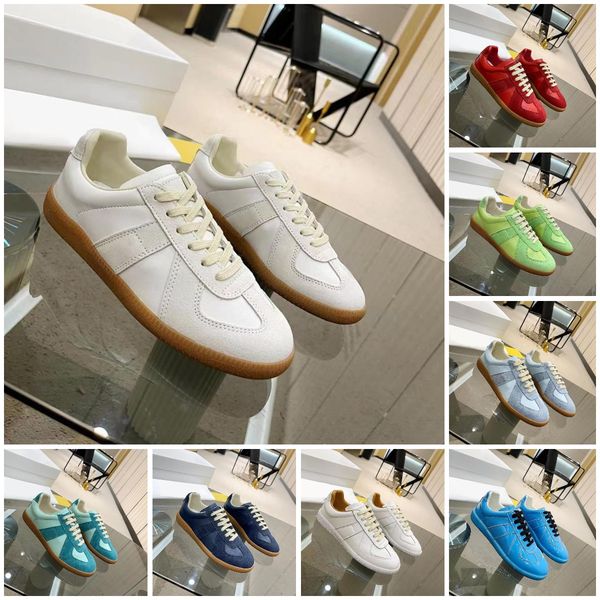 

designer casual shoes margiela sneakers men women sneaker mm6 trainers suede leather trainer rubber sole sneaker maison trainer outdoor runn, Black