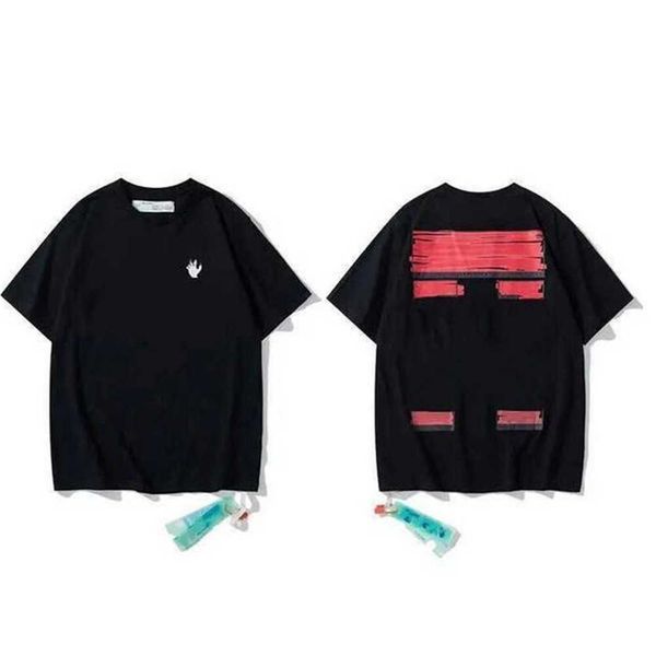 

mens tshirts 2022 summer fashion brand tshirtsts tee designer cotton offs short sleeves arrow couples of black white tshirt x printing sefhj, White;black
