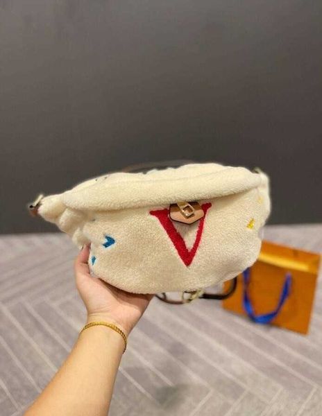 

high latest totes bag version waist satchel lamb winter hair fashion bags luxury designer purses shopping wallet hobo h402