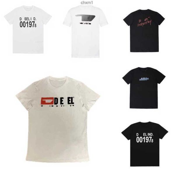 

men designer t shirt lettering numbers graphic prints sweatshirt women trend neck sleeve casual shirts high street diesel tee shirtcwsy3hex3, White;black