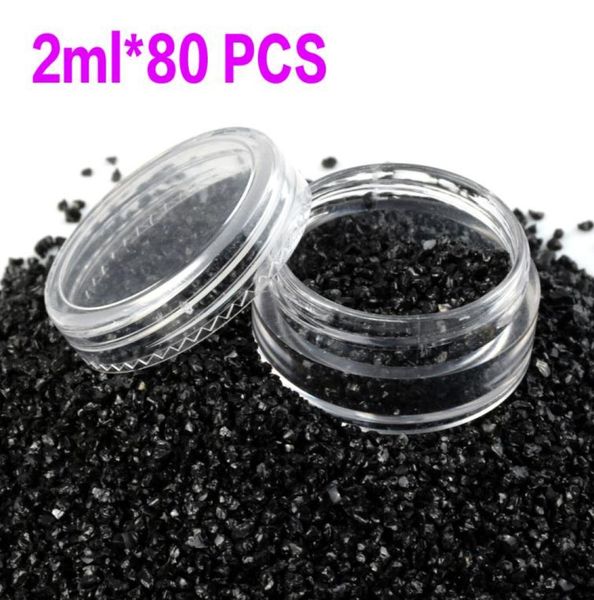 

5g clear small plastic sample containers mini jar with lid empty cosmetic packaging pot box for nail polish powder glitter art5102740