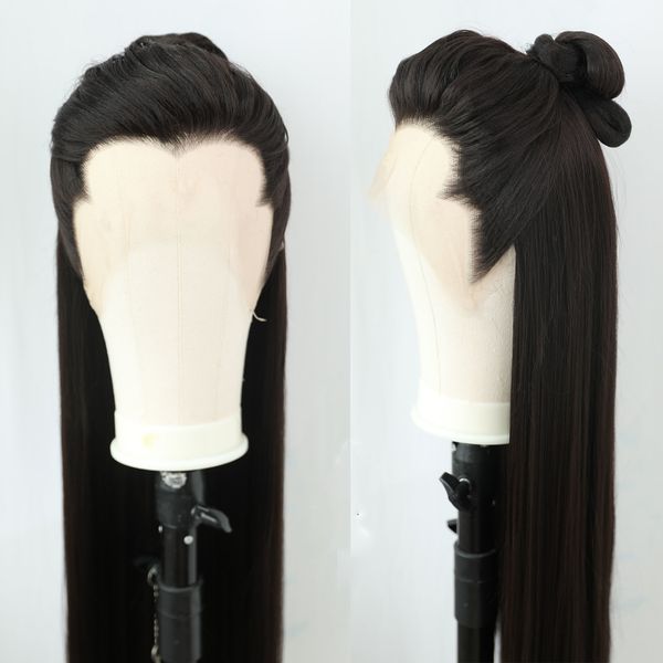 

synthetic s lanlan han costume junior male dongfang qingcang cosplay front lace ancient fashion custom cover 230629, Black